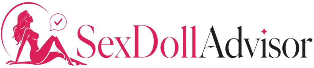 SexDollAdvisor logo with pink female silhouette for sex doll reviews, realistic sex doll advice, and adult doll buying guidance